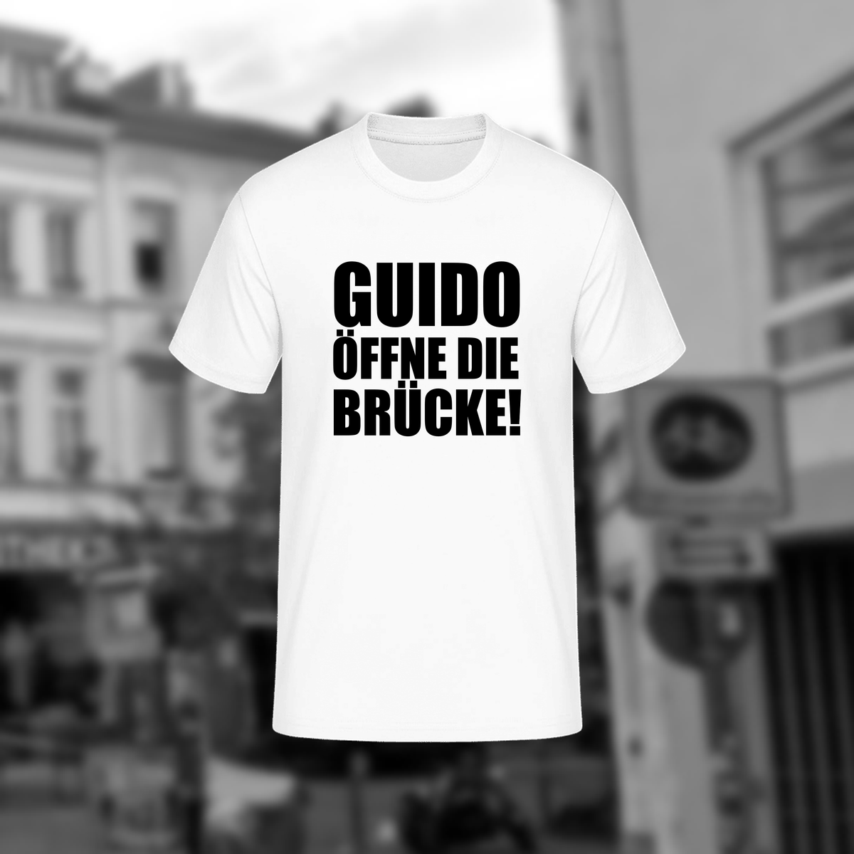 T-Shirt "GUIDO ÖFFNE DIE BRÜCKE!"