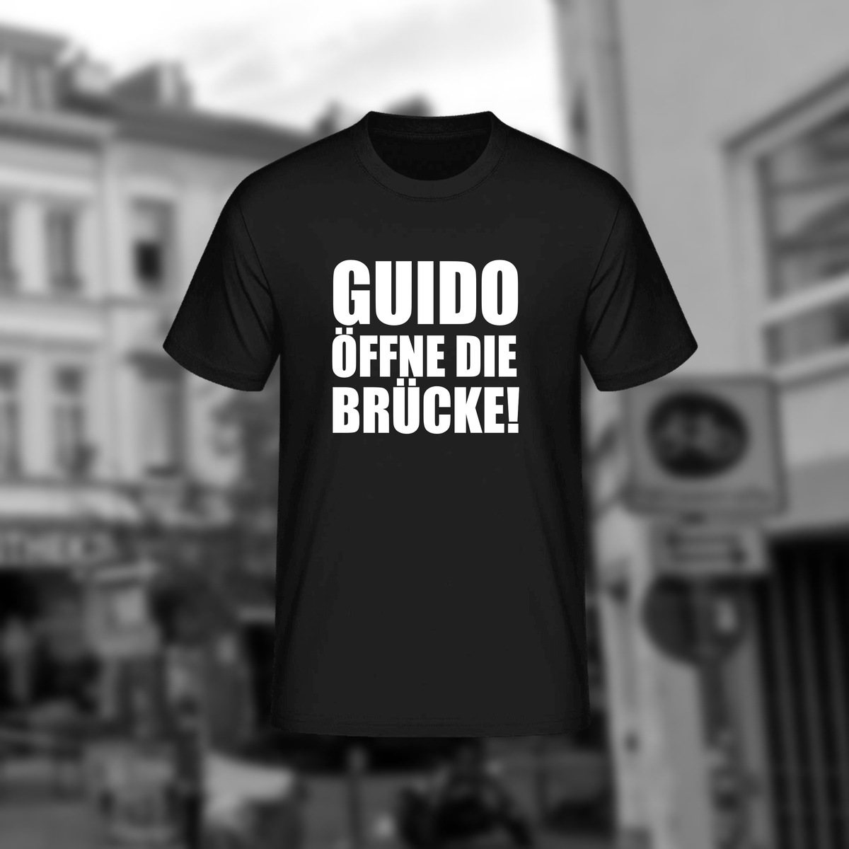 T-Shirt "GUIDO ÖFFNE DIE BRÜCKE!"